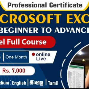 Professional Certificate in Microsoft Excel Beginner to Advance (Full Course) - Live Class